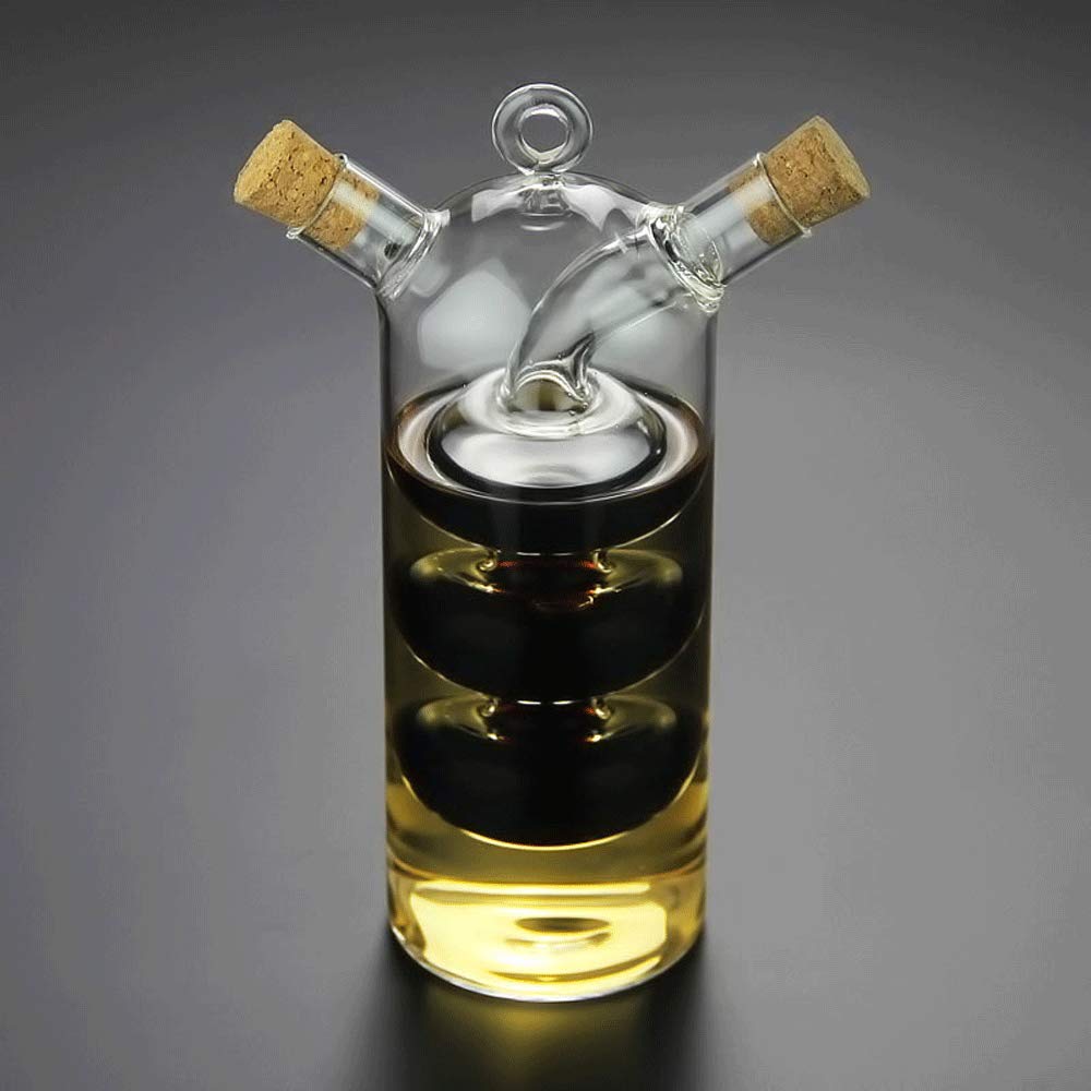 WINAKUI dual chamber design keeps olive oil and vinegar separate