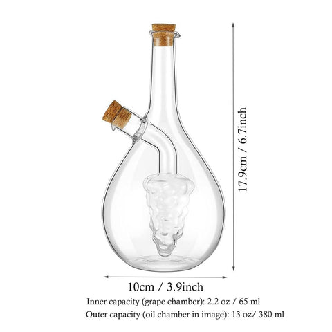 WINAKUI dual pourer spout enables separate pours from one bottle