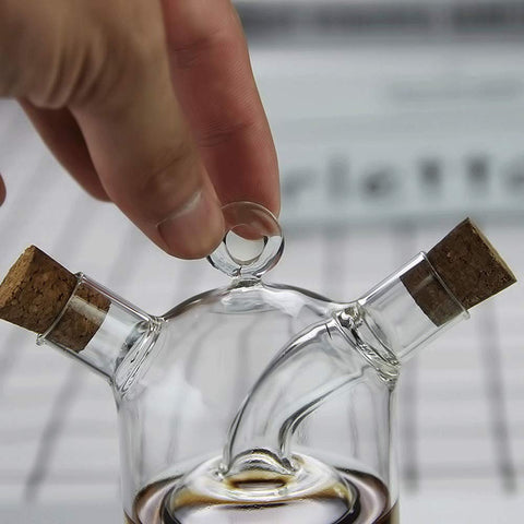 WINAKUI transparent glass bottle highlights liquid levels