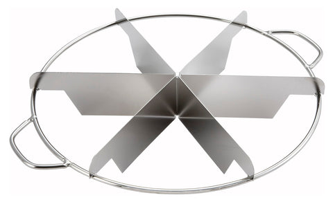 Winco 6-slices pie cutter in action marks and slices with steady control