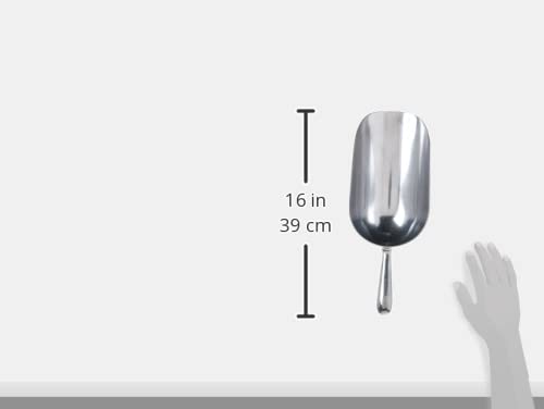 Winco 58-ounce aluminum scoop ideal for serving large portions efficiently