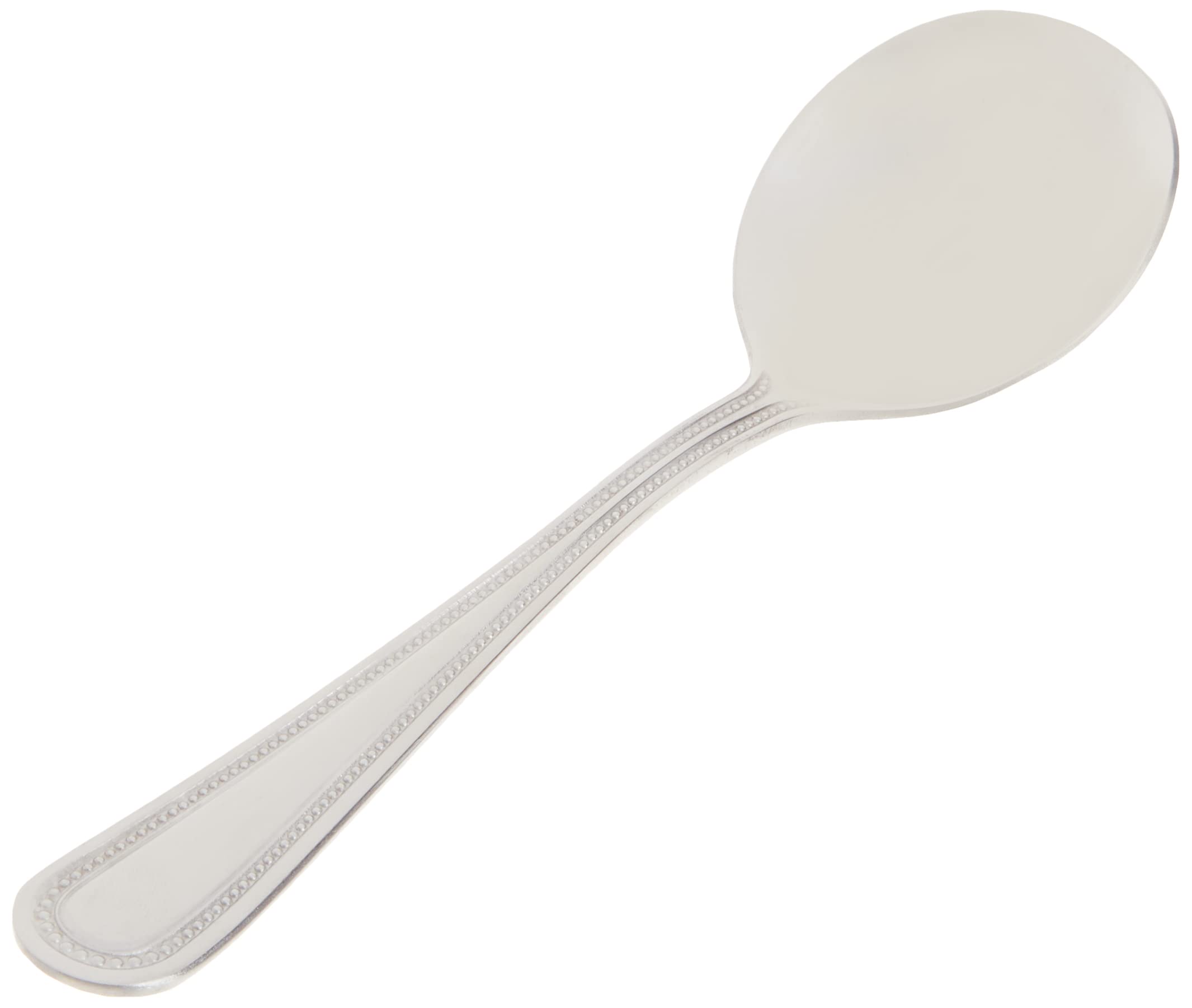 Winco Dots bouillon spoons crafted from heavy-duty 18-0 stainless steel