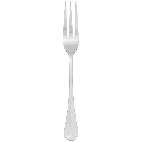 Winco Lafayette flatware close-up highlights ridged handle and elegant profile.