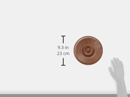 Winco PTW-8 tortilla warmer side view showing compact brown design for table service
