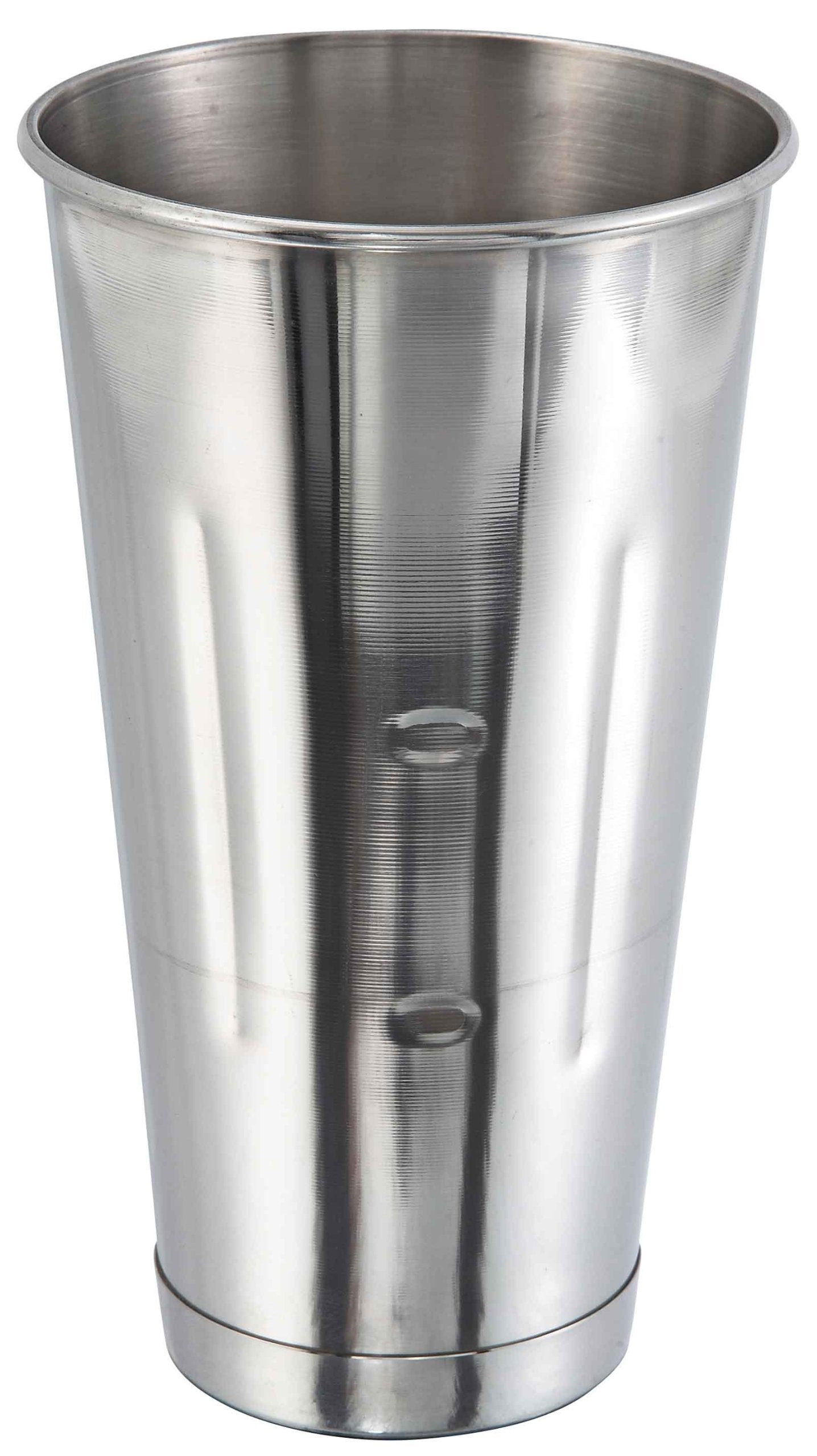 Winco malt cup front view showing durable stainless steel for high-volume service