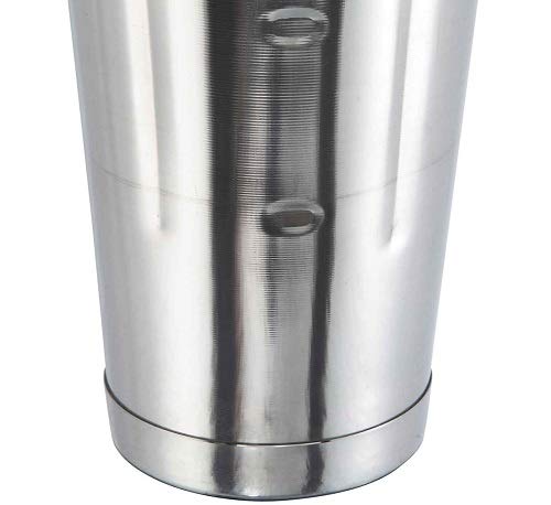 Winco malt cup with mirror finish exterior for elegant drink presentation