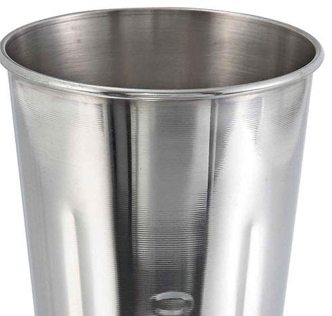 Winco malt cup interior satin polish for easy cleaning and residue control
