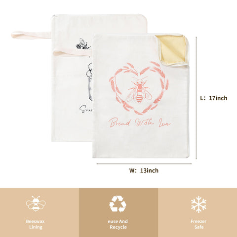 WiNDANCE 2-pack sourdough bags provide versatile storage.