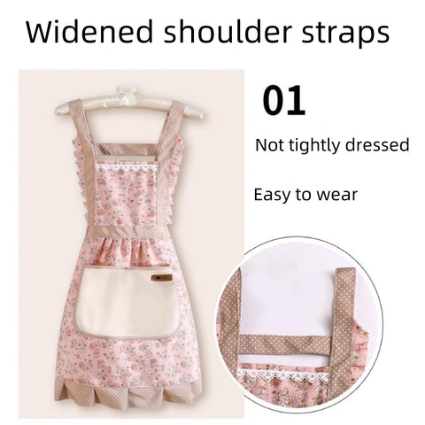 WinDerMo apron with large front pocket keeps tools and recipes handy.