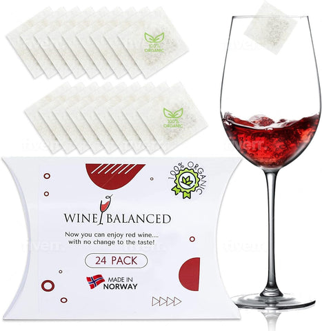Wine Balanced filter in a glass for smoother wine with fewer sulfites