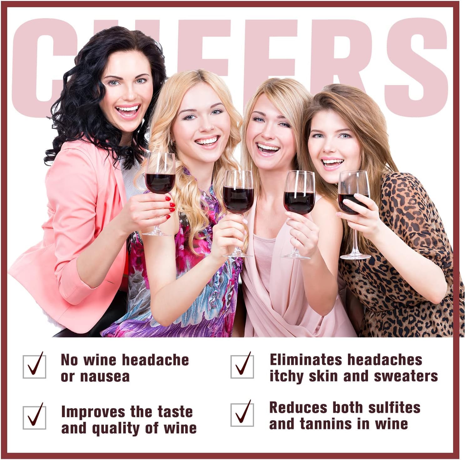 Wine Balanced portable single-use filter pouch for on-the-go wine relief