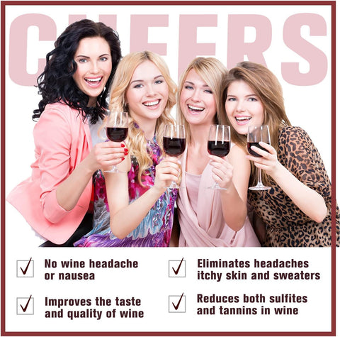 Wine Balanced portable single-use filter pouch for on-the-go wine relief