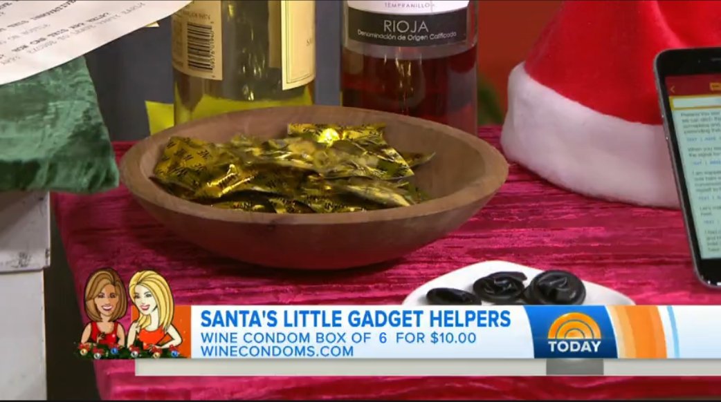 Celebrities and media mention Wine Condoms as a lighthearted, functional accessory.