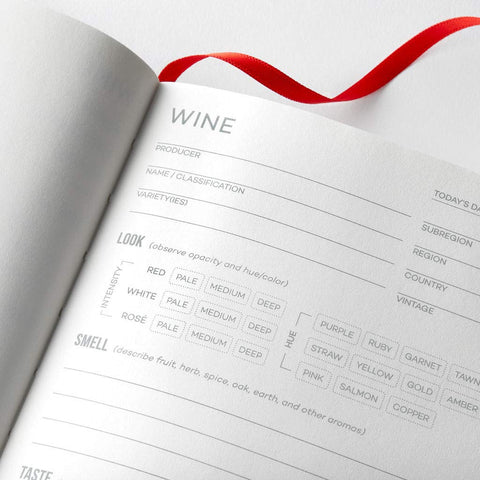 The Wine Folly FSC paper pages offer sustainable writing quality.