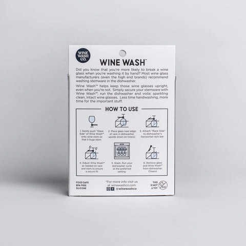 Wine Wash dishwasher compatibility ensures many glass types fit in most machines.