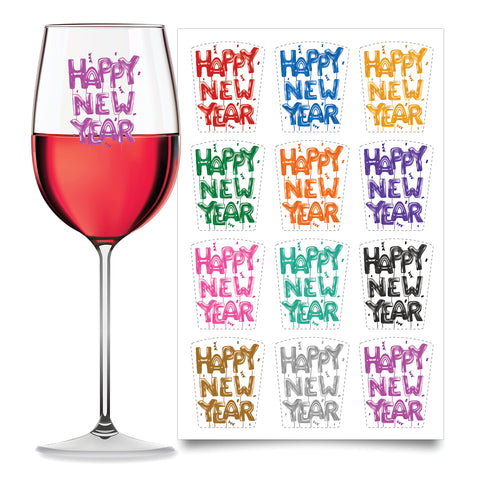 Wine Wear drink markers 12pc on glass for quick guest ID.