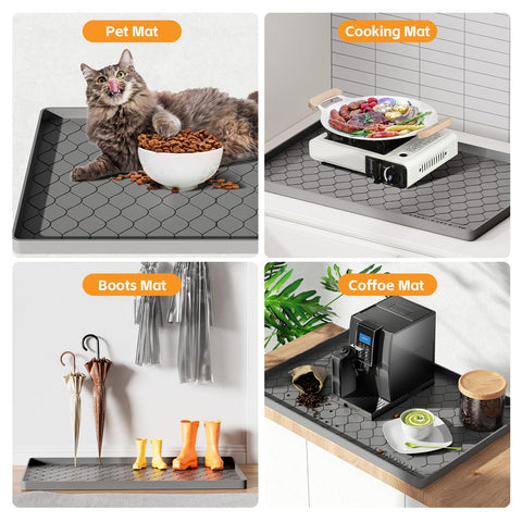 Winisok waterproof silicone tray protects floors and shelves from leaks