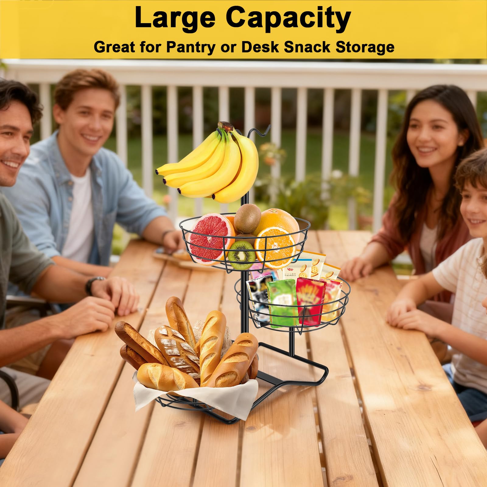 Winmien multipurpose stand for fruit, vegetables, snacks, or serving