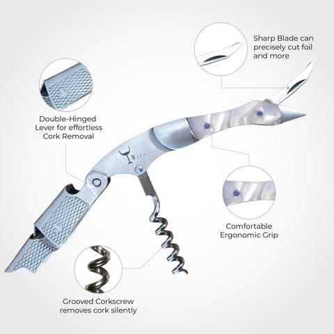 Wino Wine Key foil cutter trimming foil cleanly for bottle service