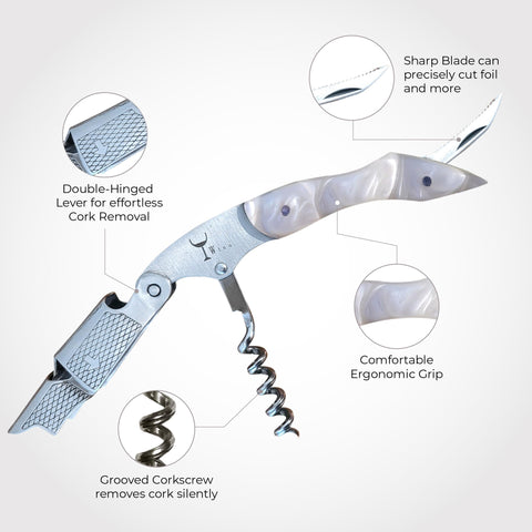 Wino Wine Key: spring-loaded lever enables easy removal of stubborn corks.