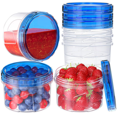 Winproper 6-pack 16oz freezer containers for organized meal prep
