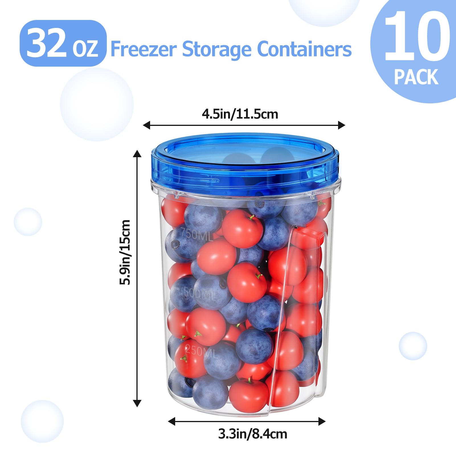 Winproper BPA-free microwave-safe 32oz containers for safe reheating.