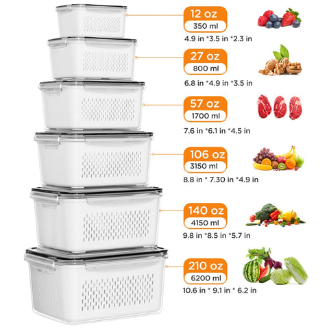 Winproper BPA-free PP material ensures safe everyday storage for chilled produce.