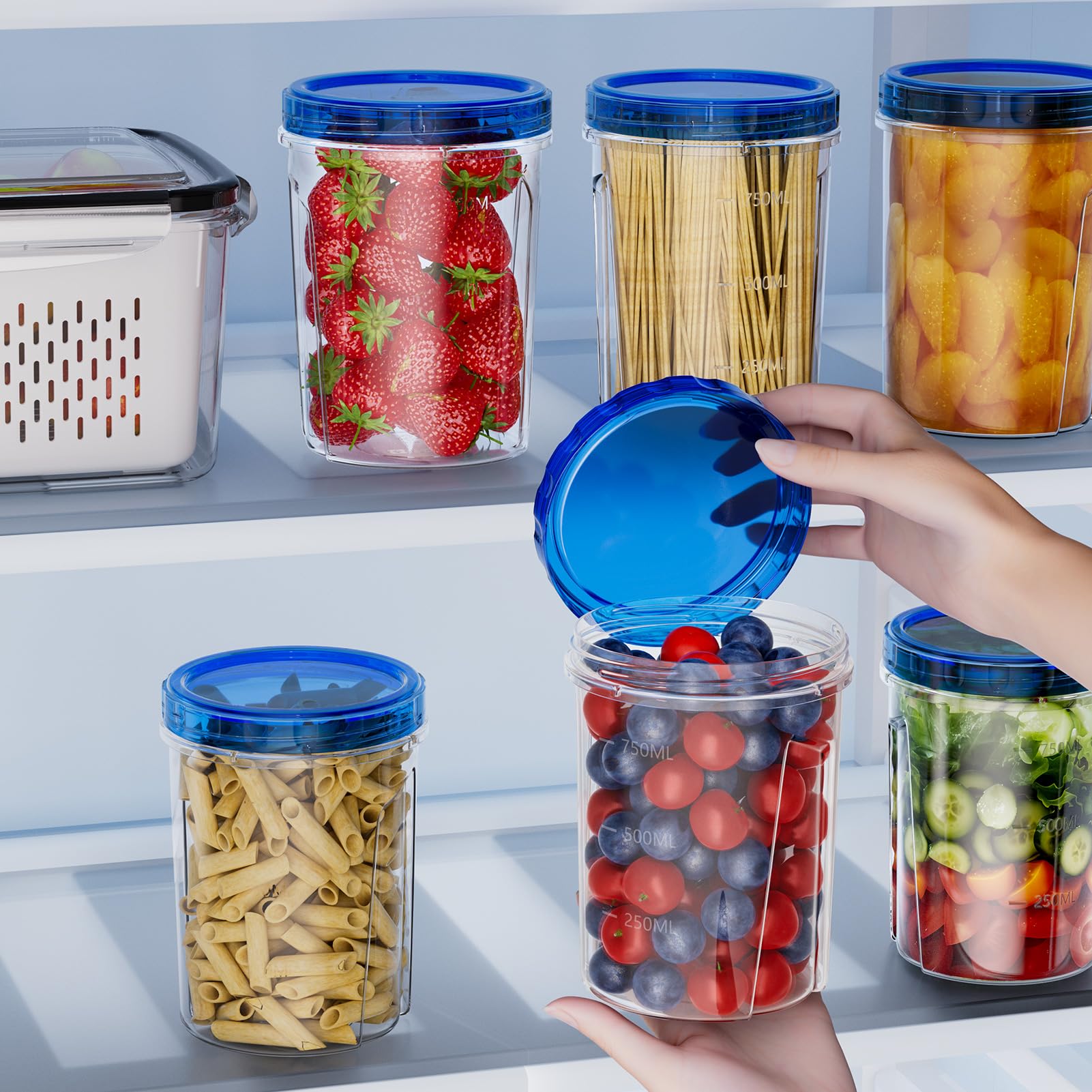Winproper compact 32oz design fits neatly in drawers for space-saving storage.