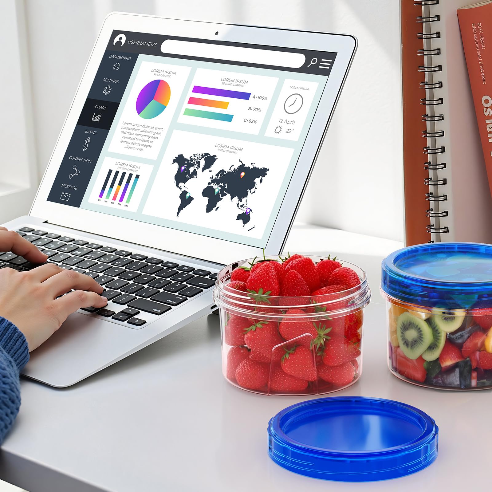 Winproper food storage organization set helps tidy meals and snacks on the go