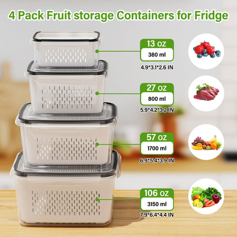Winproper 27oz container perfect for lettuce and small vegetables.