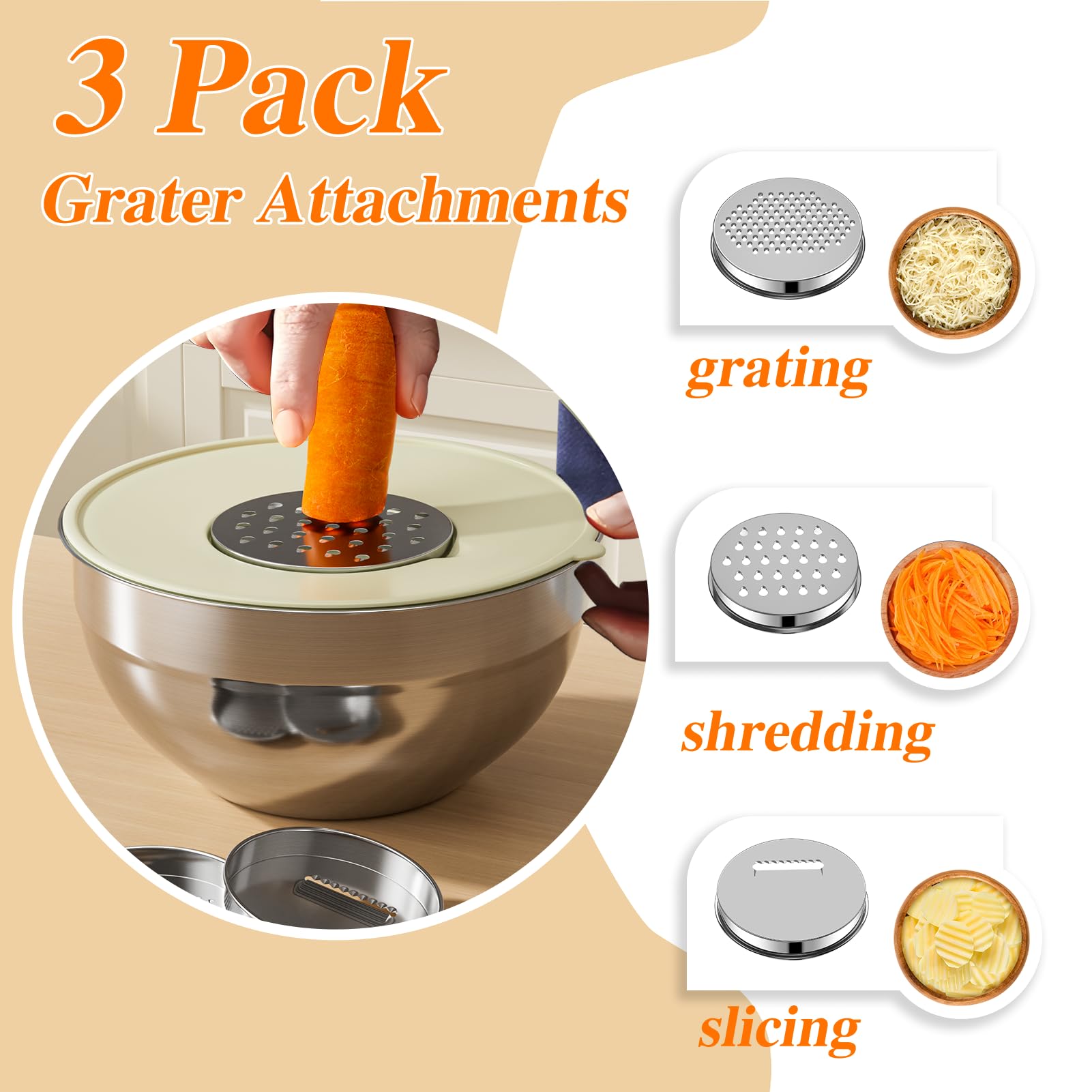 Winproper airtight BPA-free lids snugly seal bowls.