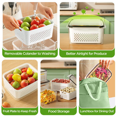 Winproper microwave and dishwasher safe containers for versatile kitchen use.
