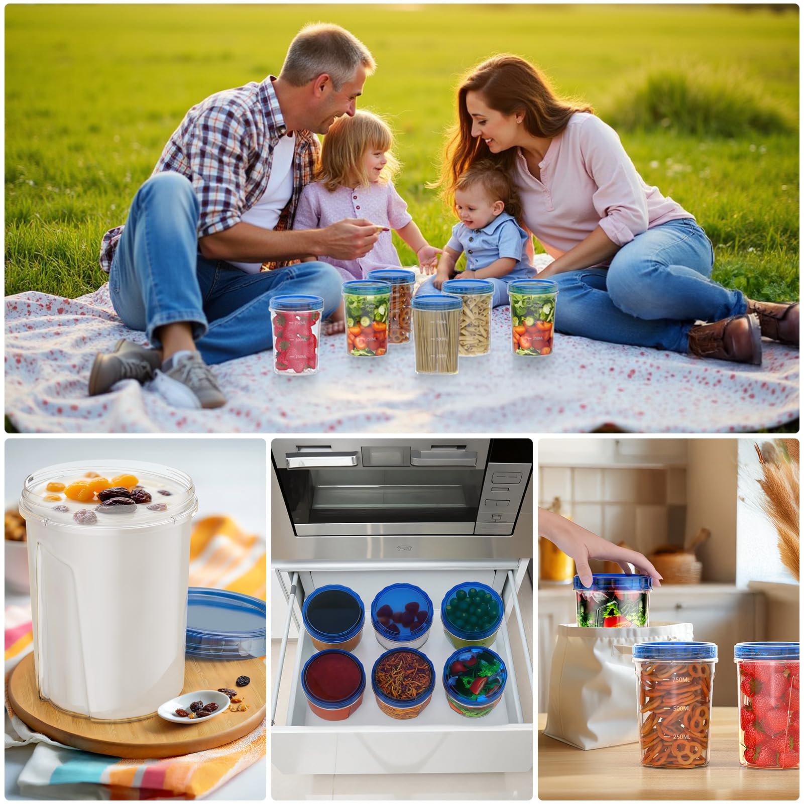Winproper soup containers ideal for meal prep and leftovers.