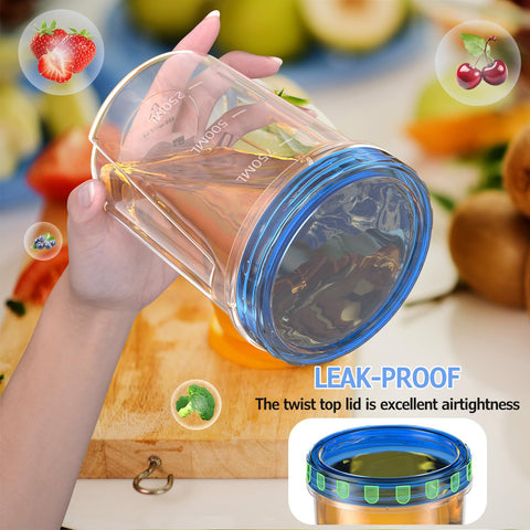 Winproper stackable 32oz containers maximize fridge space.