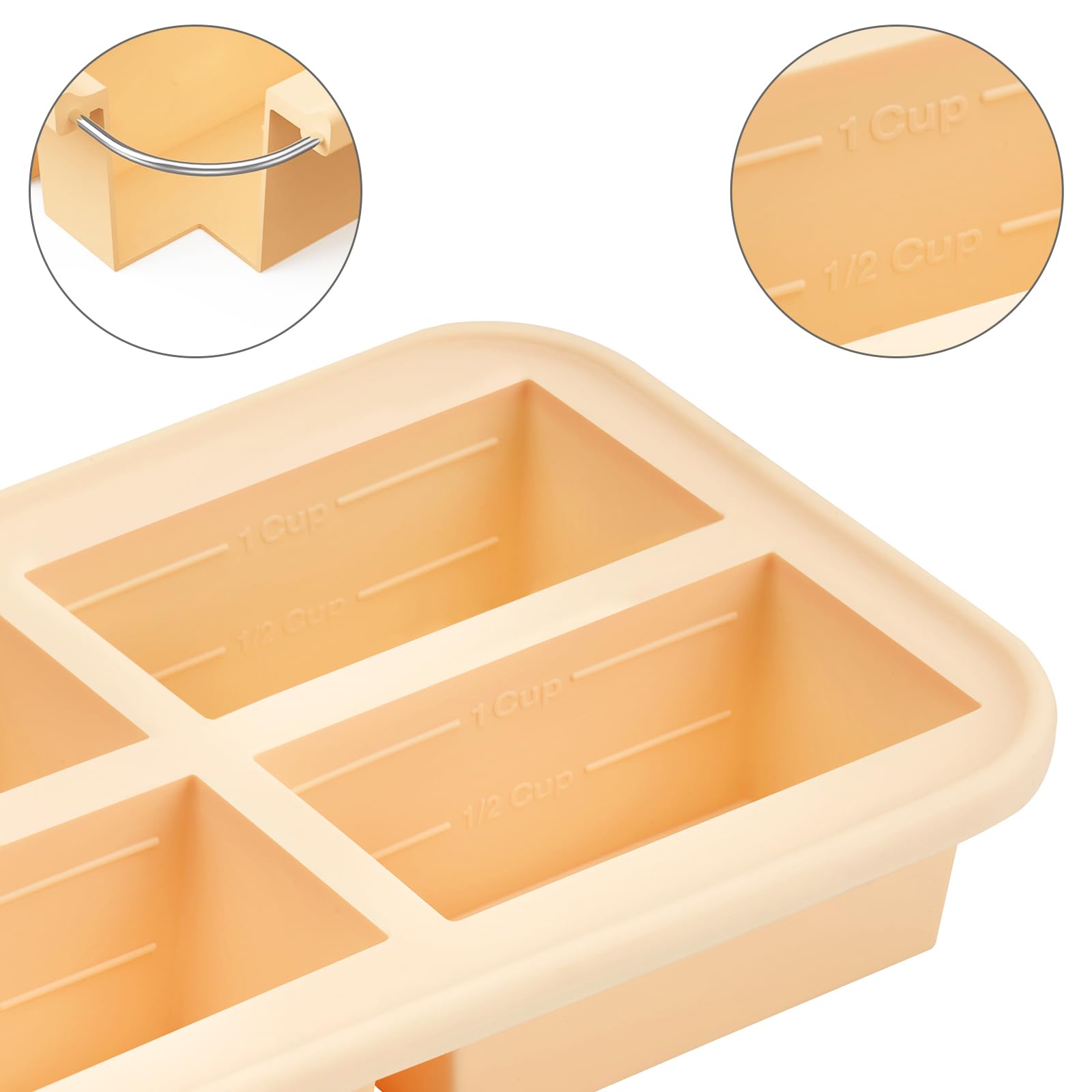 Winrock durable silicone tray resists deformation for long-term freezer use.