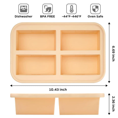 Winrock freezing tray with lid for a tight seal and odor control.