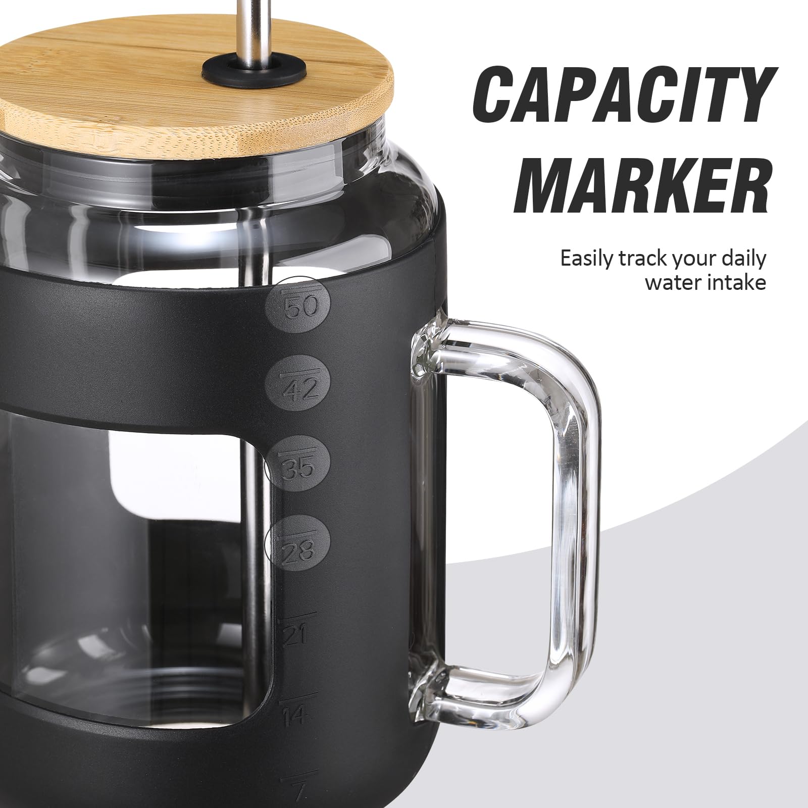 WINSA wide-mouth design for easy addition of ice and fruit in refreshing drinks