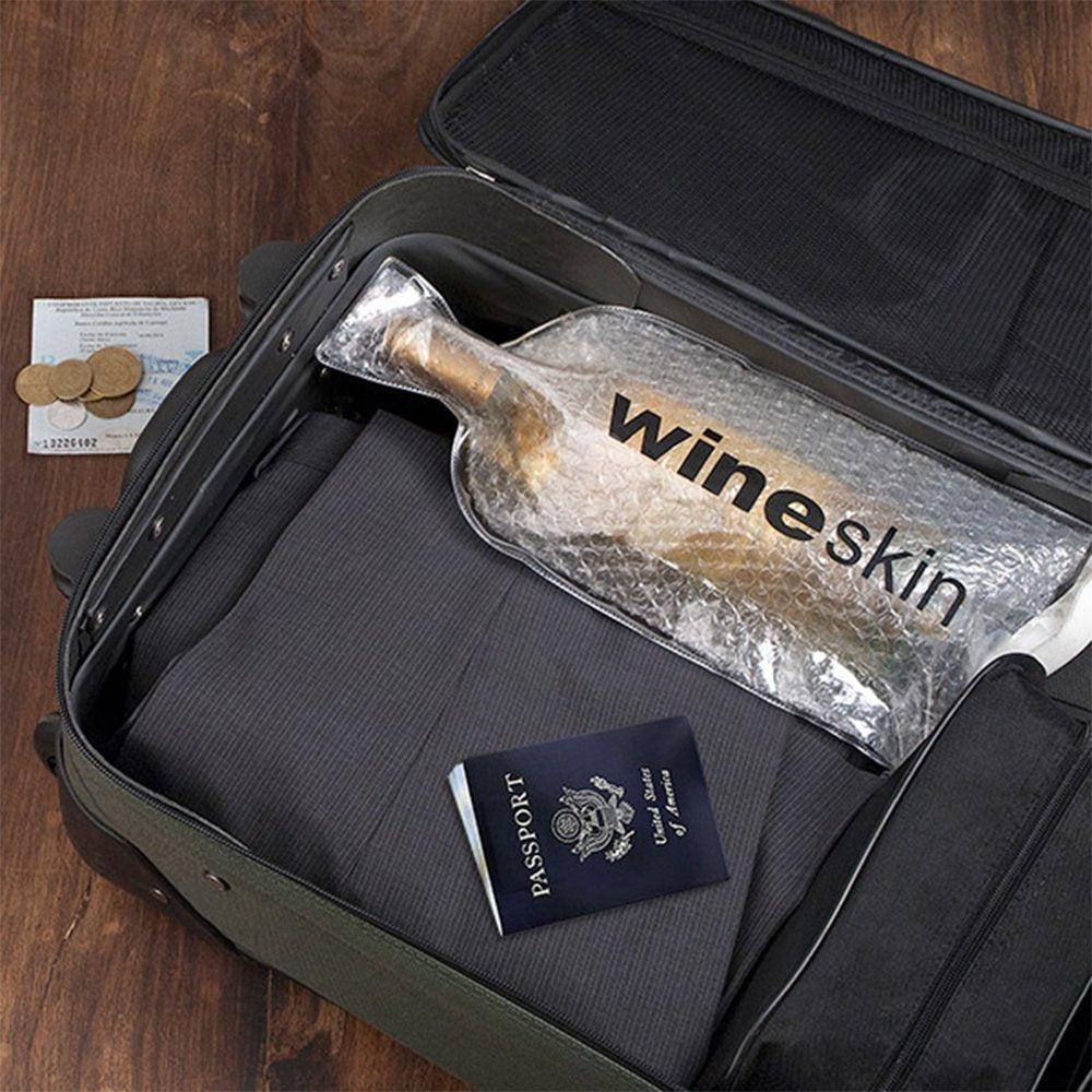 WineSkin bubble cushioning provides extra protection for delicate contents.