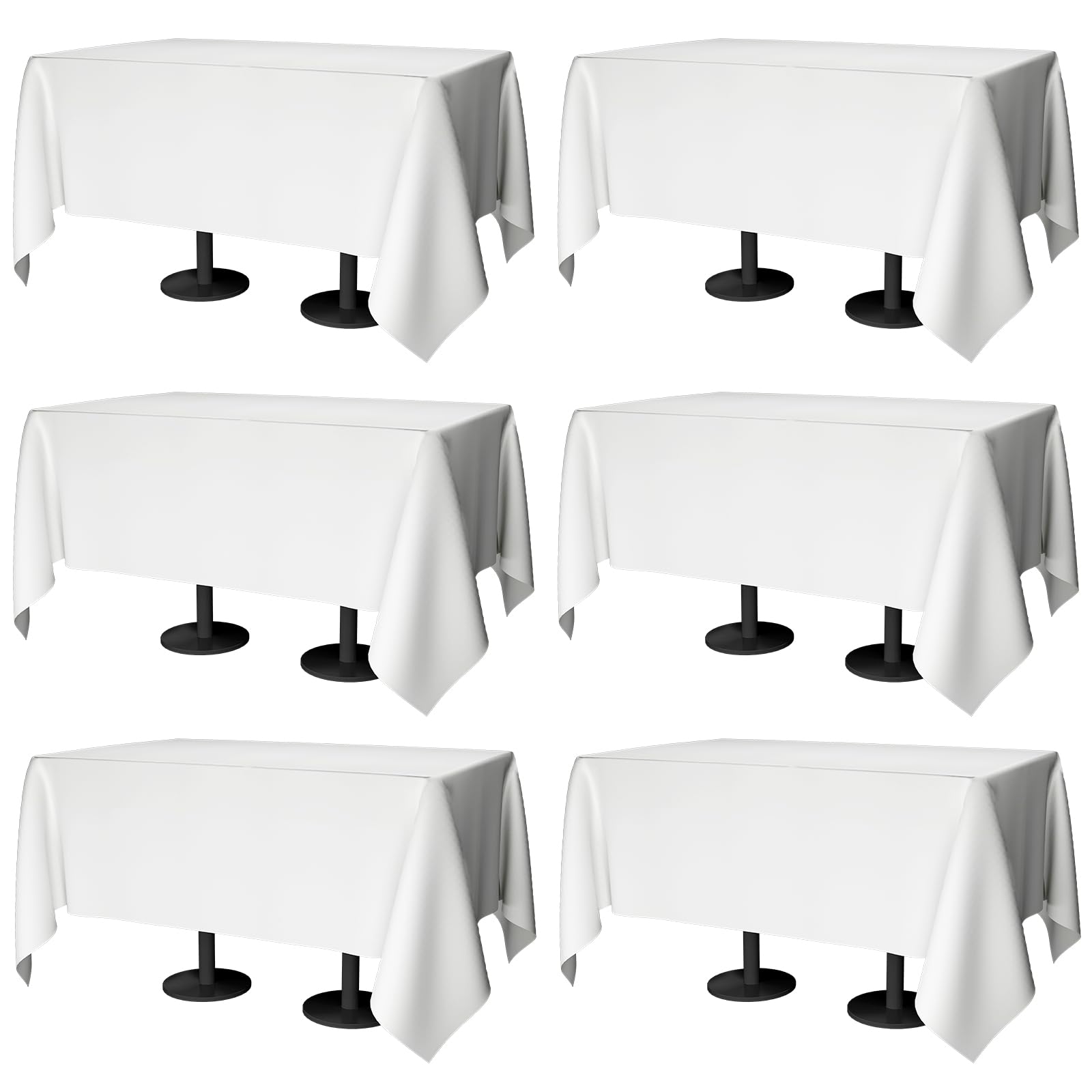 Winwingo 70x120 table cloth on table for a crisp, elegant dining setup.