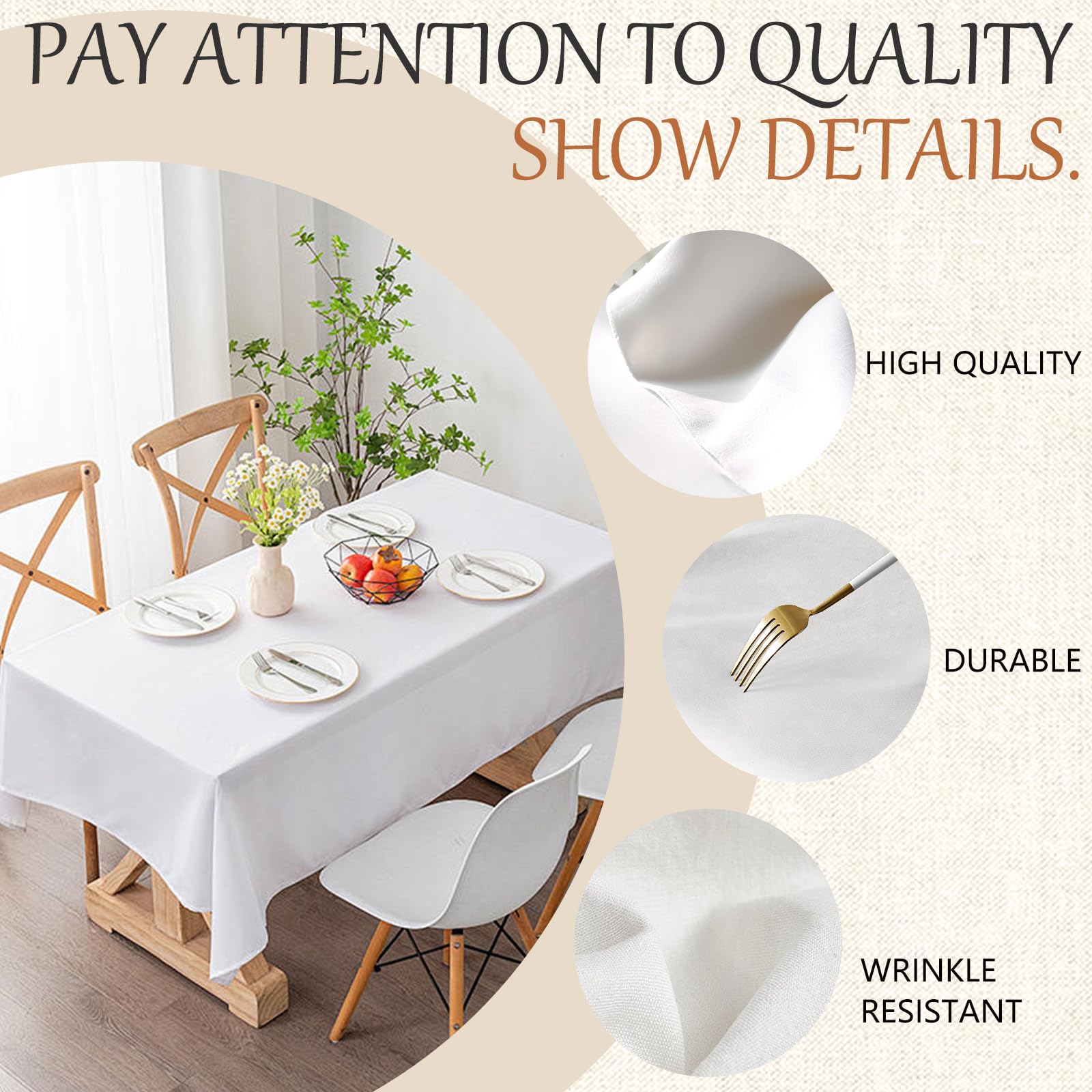 Winwingo table cloth on outdoor table suitable for camping meals.