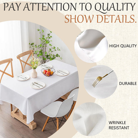 Winwingo table cloth on outdoor table suitable for camping meals.