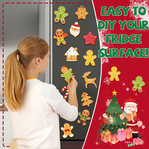 Wiooffen gingerbread magnet for car dashboard and fridge display.