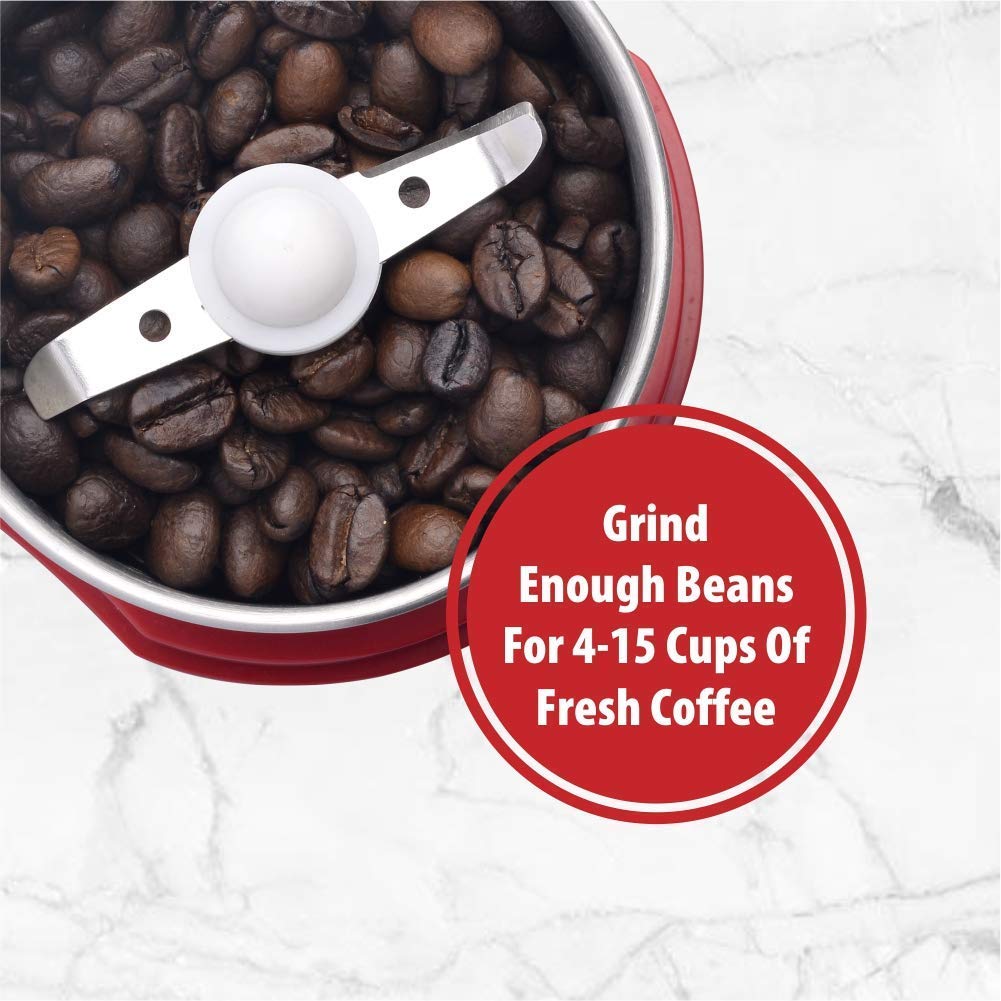Wirsh coffee grinder lid switch ensures safe grinding