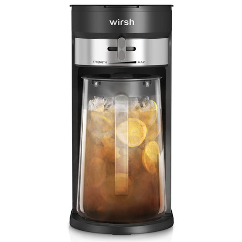 Wirsh versatile appliance for iced tea, iced coffee, lemonade, and flavored waters.