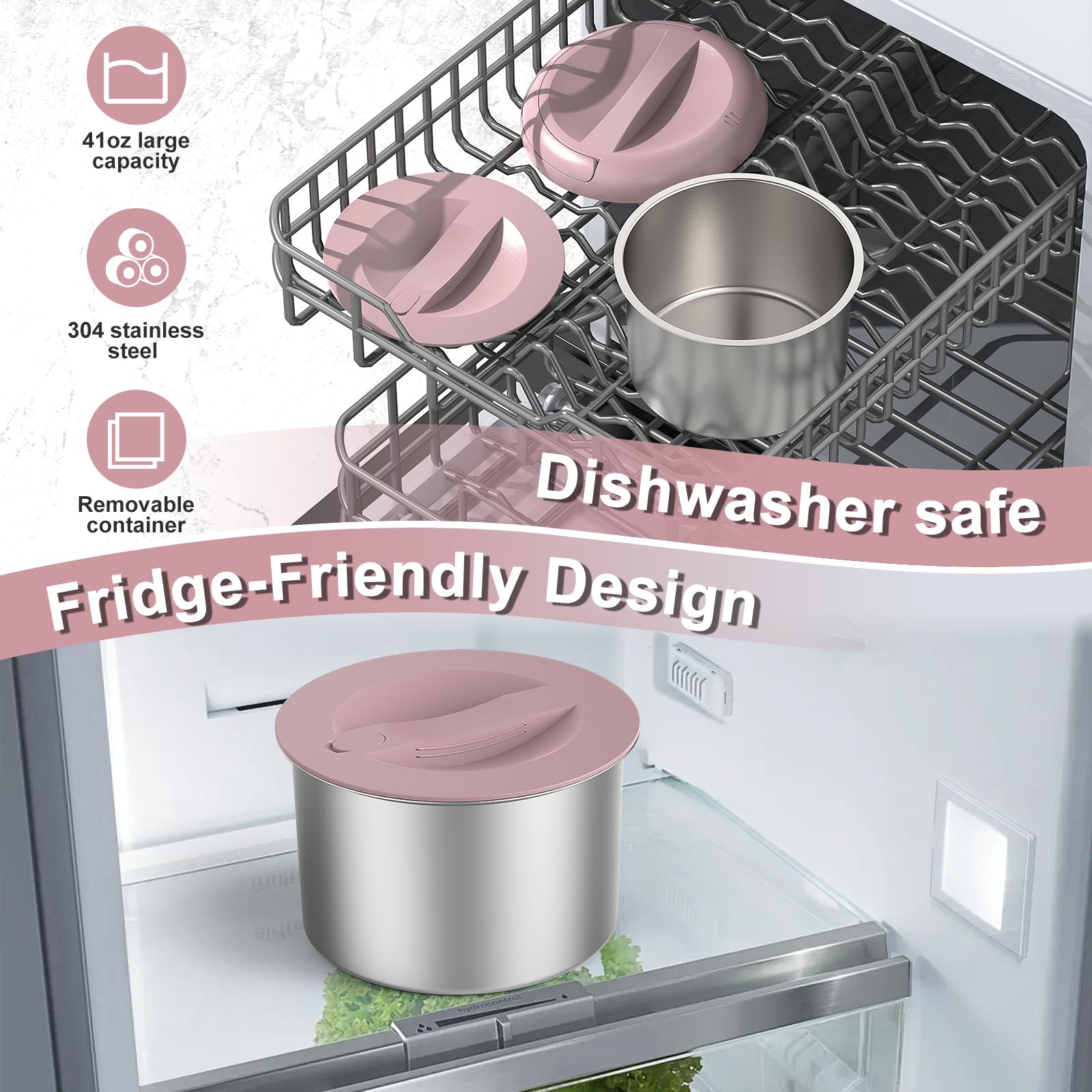 WisaKey dishwasher-safe-pot makes cleaning quick after busy days.