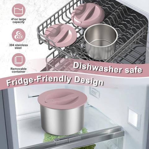 WisaKey dishwasher-safe-pot makes cleaning quick after busy days.