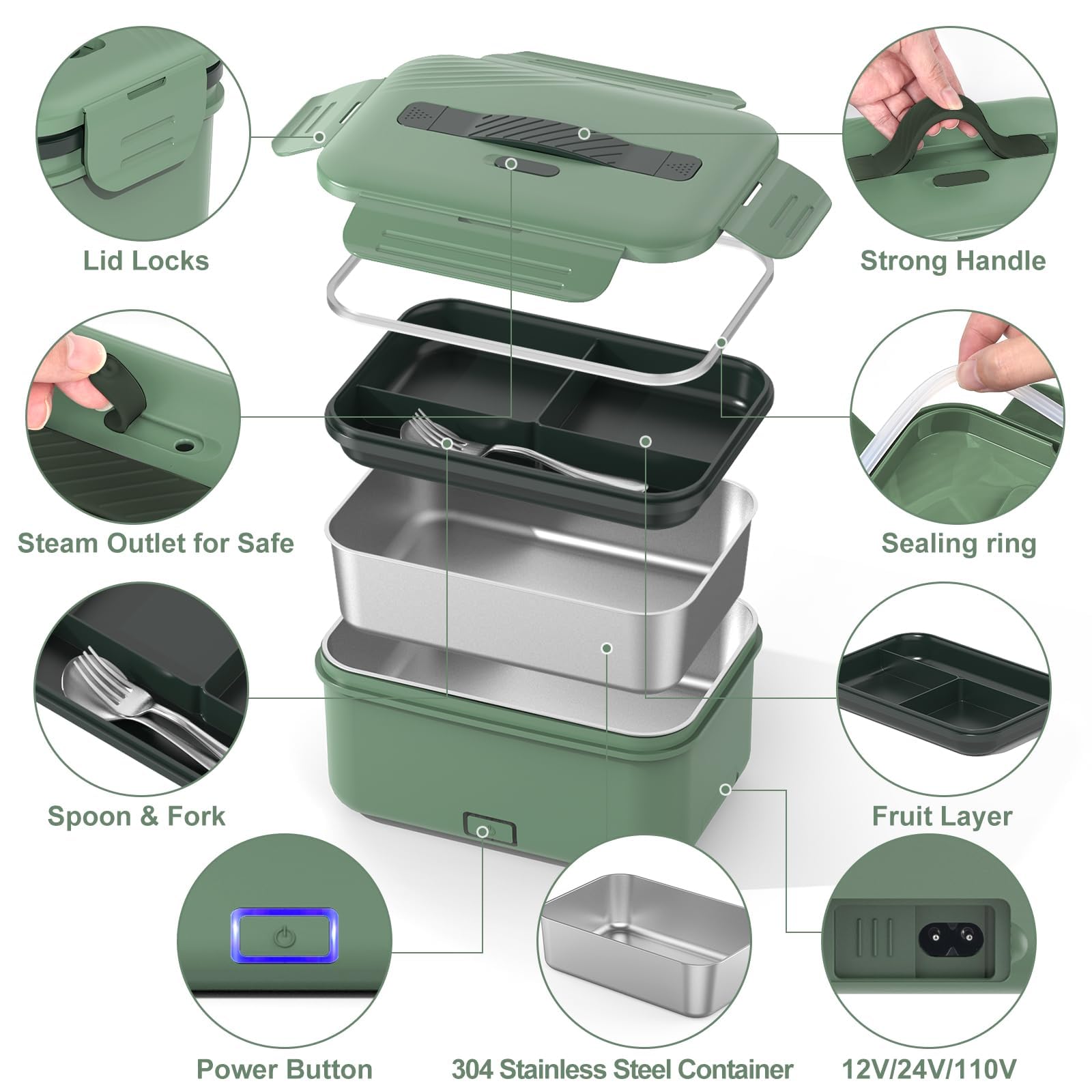 WisaKey durable outer shell and dishwasher-safe insert for daily use.