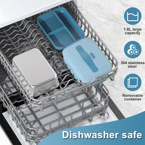 WisaKey leak-proof design with silicone gasket and clips prevents spills