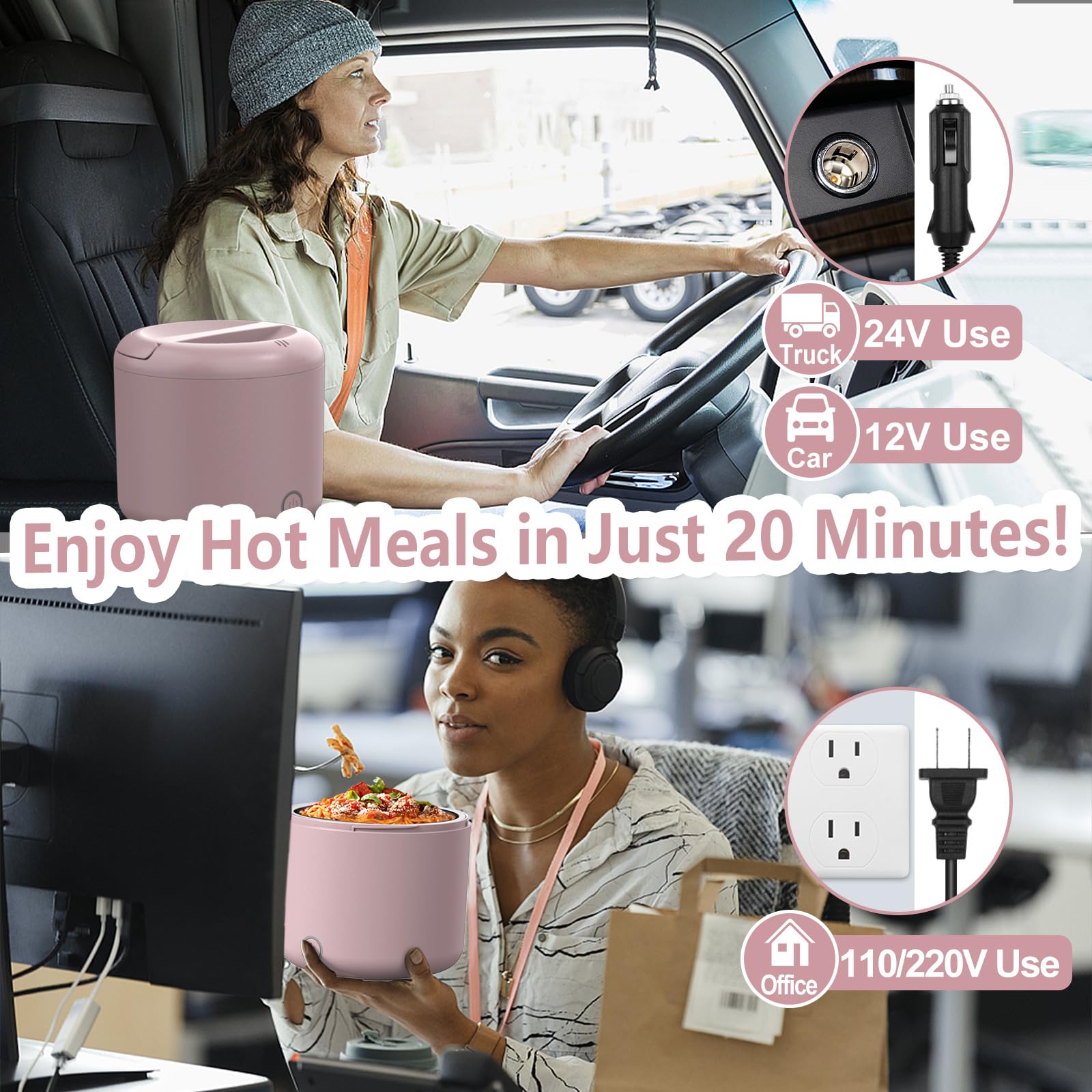 WisaKey heat-system ensures even warming for soups, rice, and noodles.