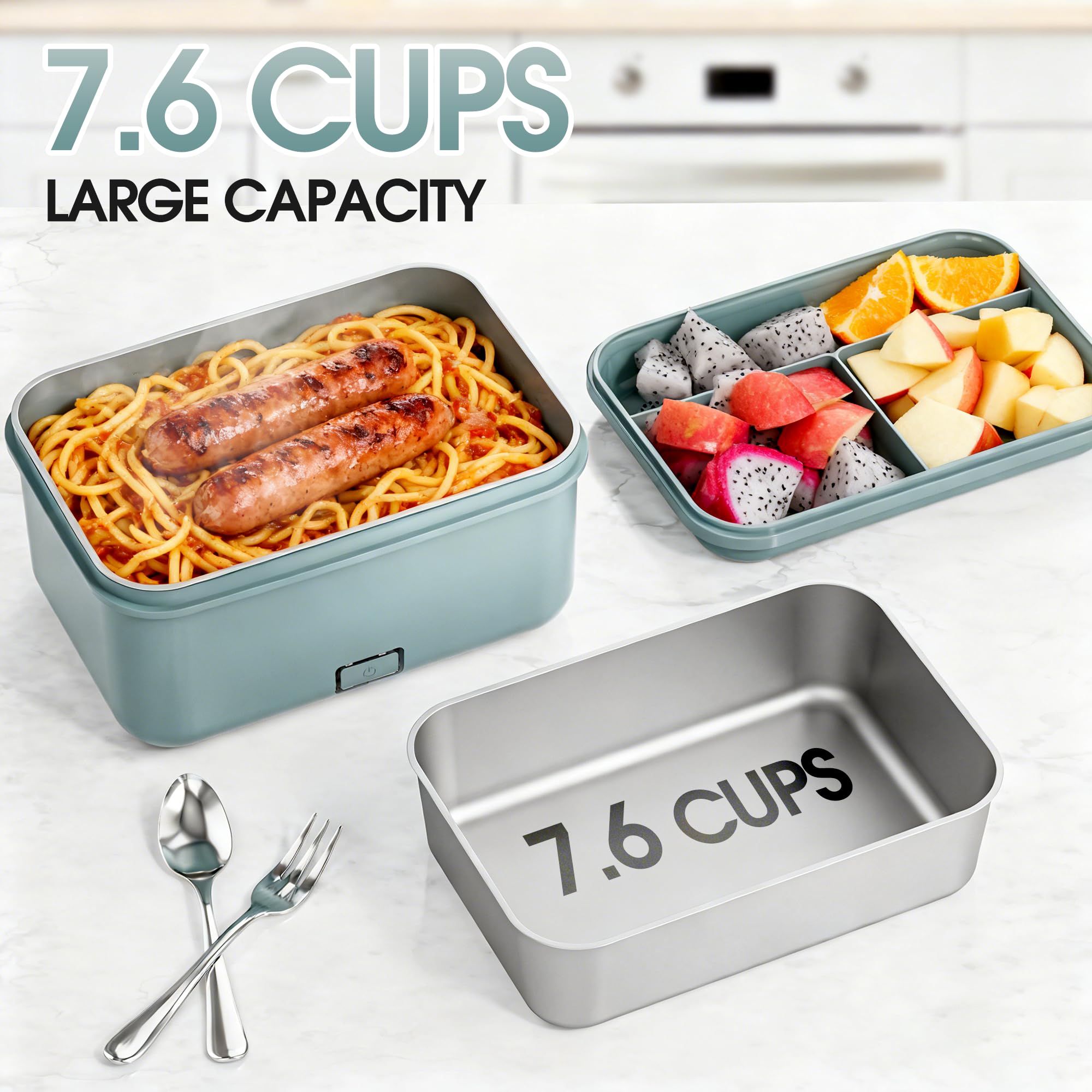 WisaKey lunch box 1-8l capacity for a full meal portion